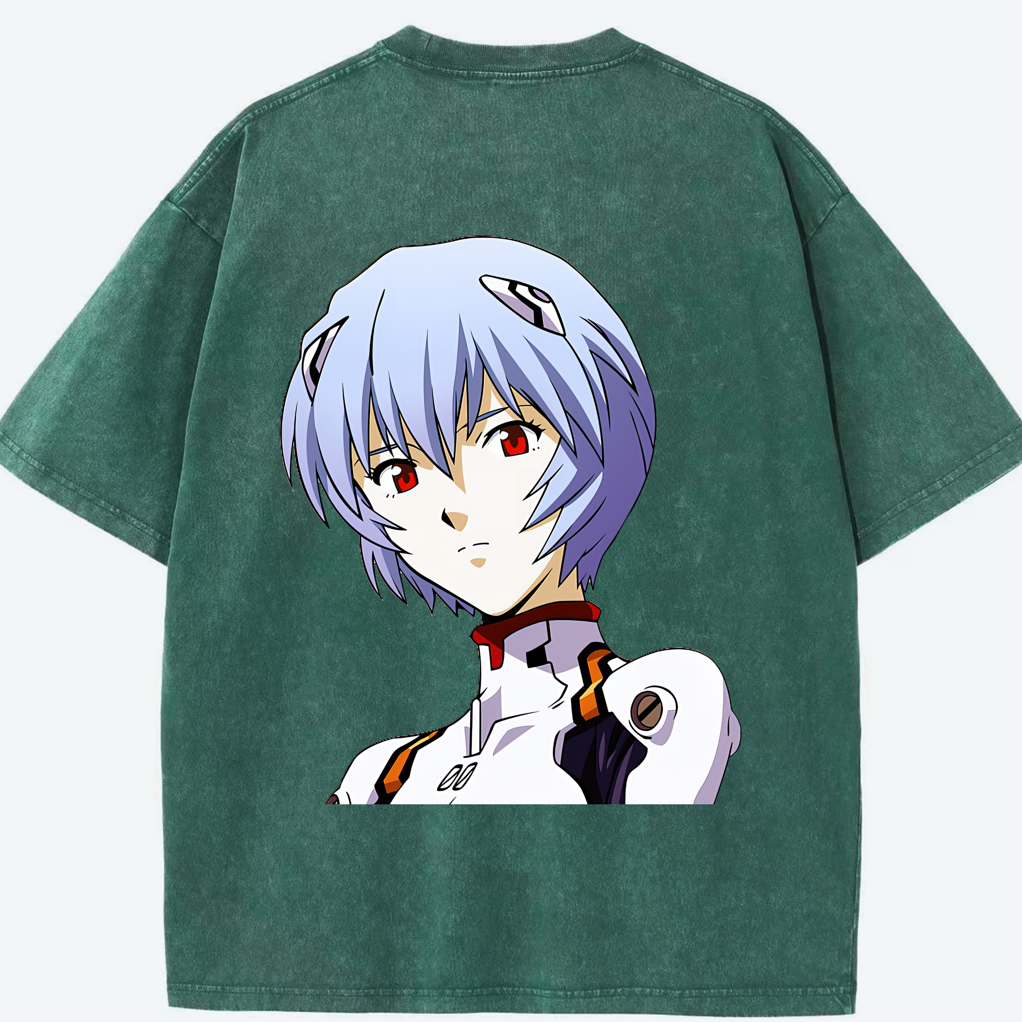 （画像用） EVA 新世紀エヴァンゲリオン 綿100% ヴィンテージ風 半袖Tシャツ（背面プリント）